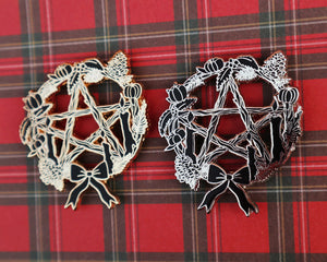 Pentacle Wreath Brooch