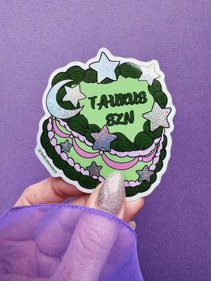 Zodiac Birthday Cake Stickers
