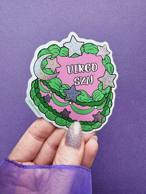 Zodiac Birthday Cake Stickers