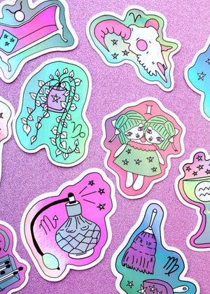 Thrifted Zodiac Stickers