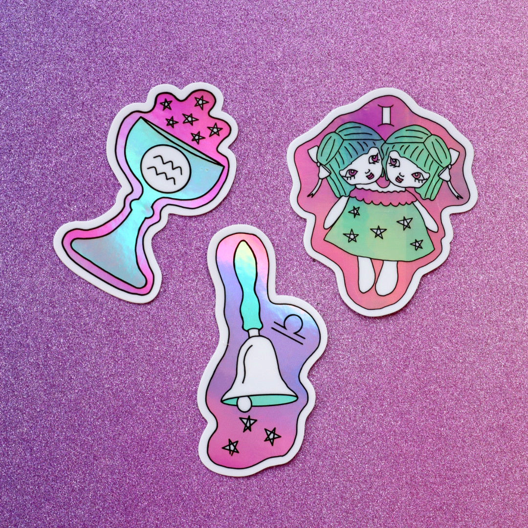 Thrifted Zodiac Stickers