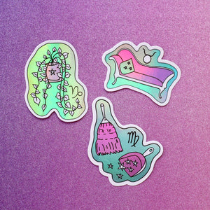 Thrifted Zodiac Stickers