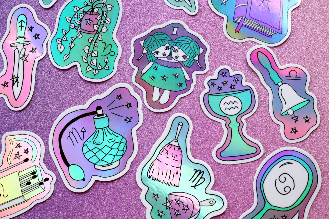 Thrifted Zodiac Stickers