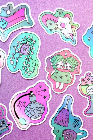 Thrifted Zodiac Stickers