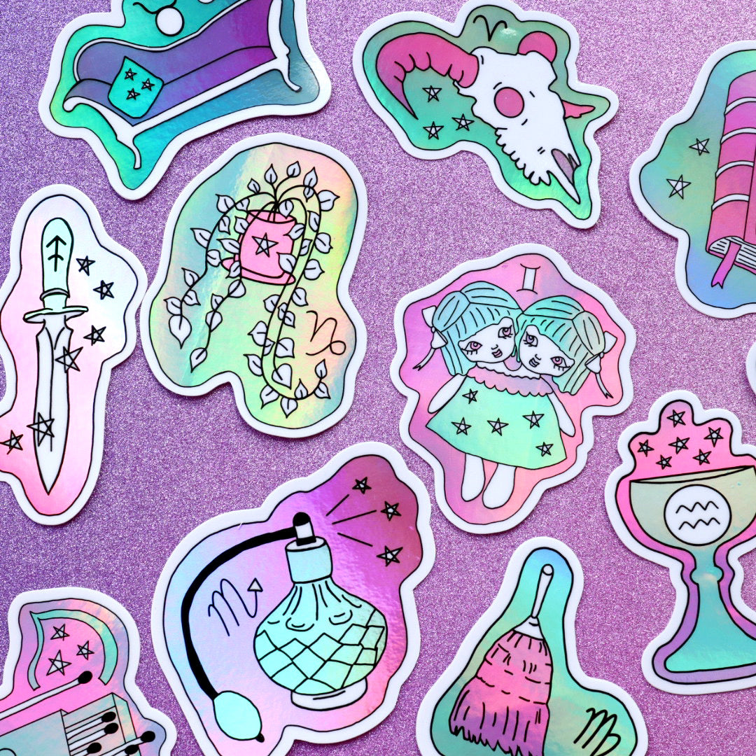 Thrifted Zodiac Stickers