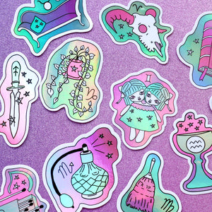 Thrifted Zodiac Stickers