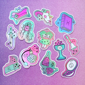 Thrifted Zodiac Stickers
