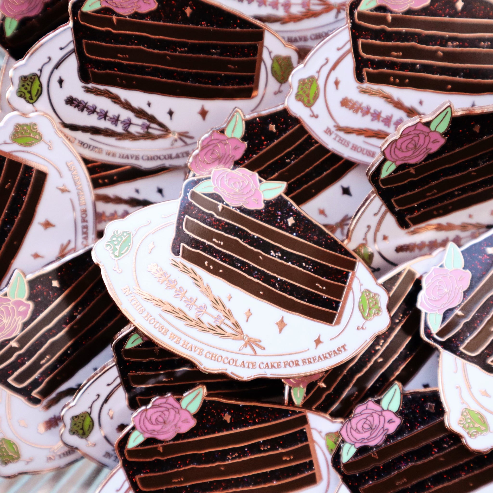 Chocolate Cake For Breakfast Pin - Lady Moon Co.®