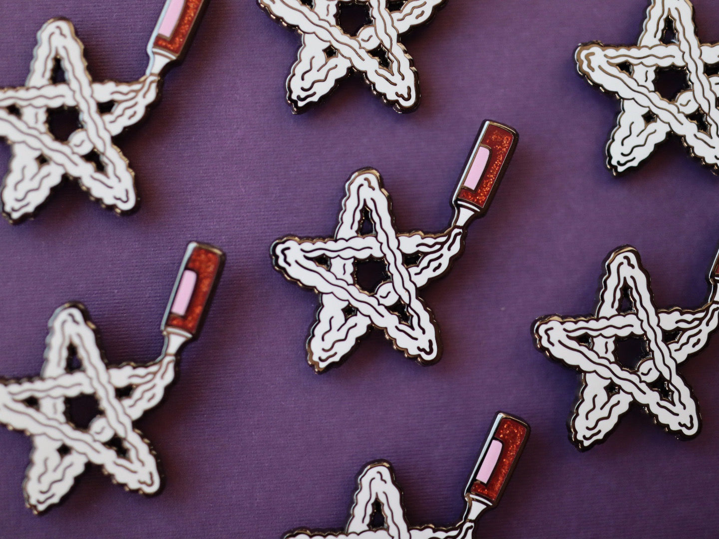 Whipped Cream Pentagram Pin - Lady Moon Co.®