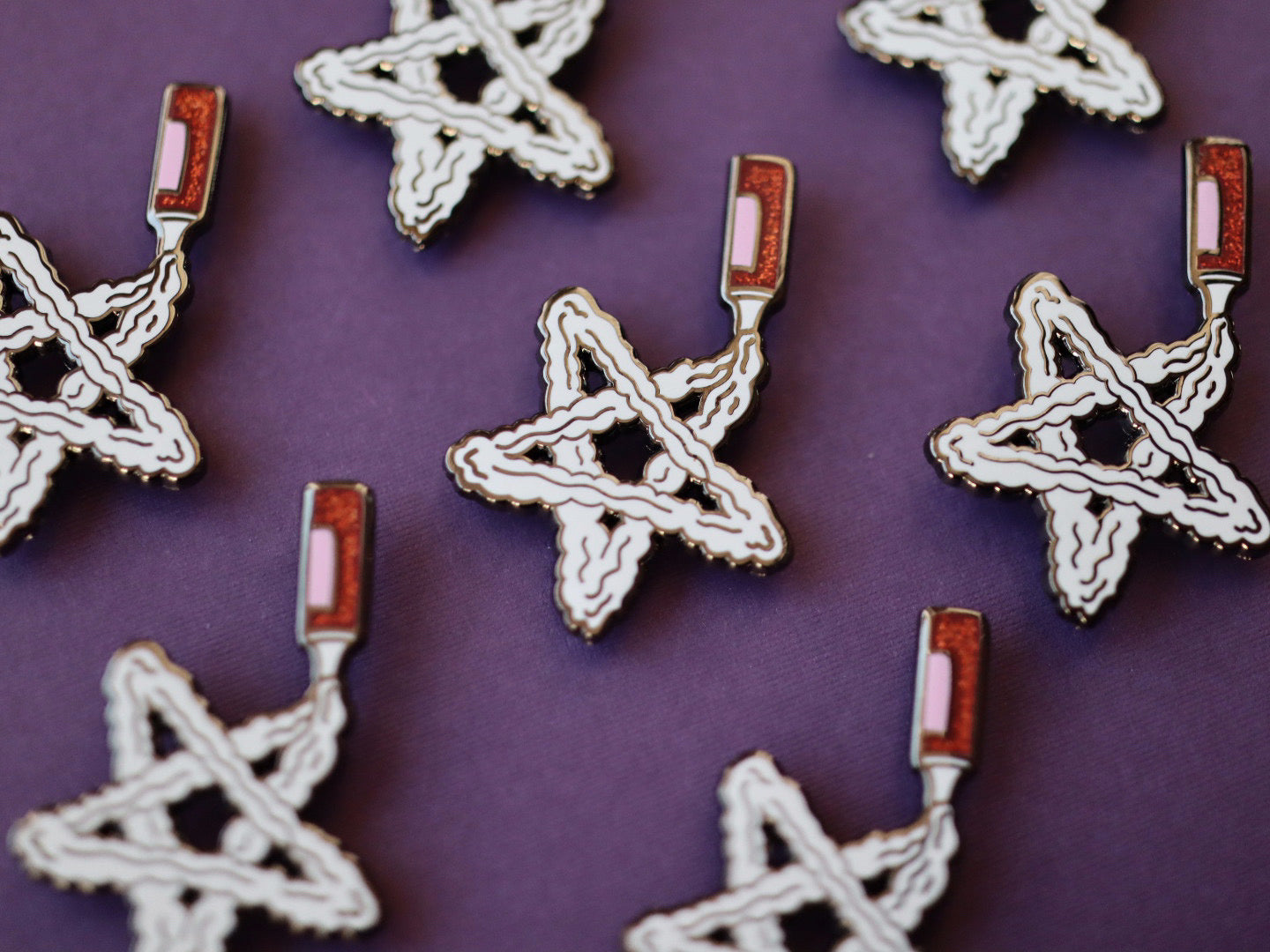 Whipped Cream Pentagram Pin - Lady Moon Co.®