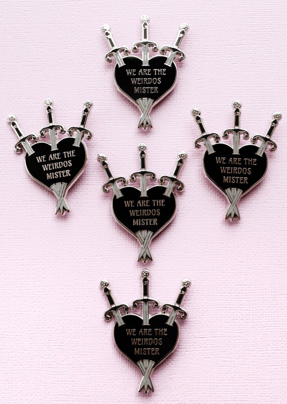 Three Of Weirdos Pin