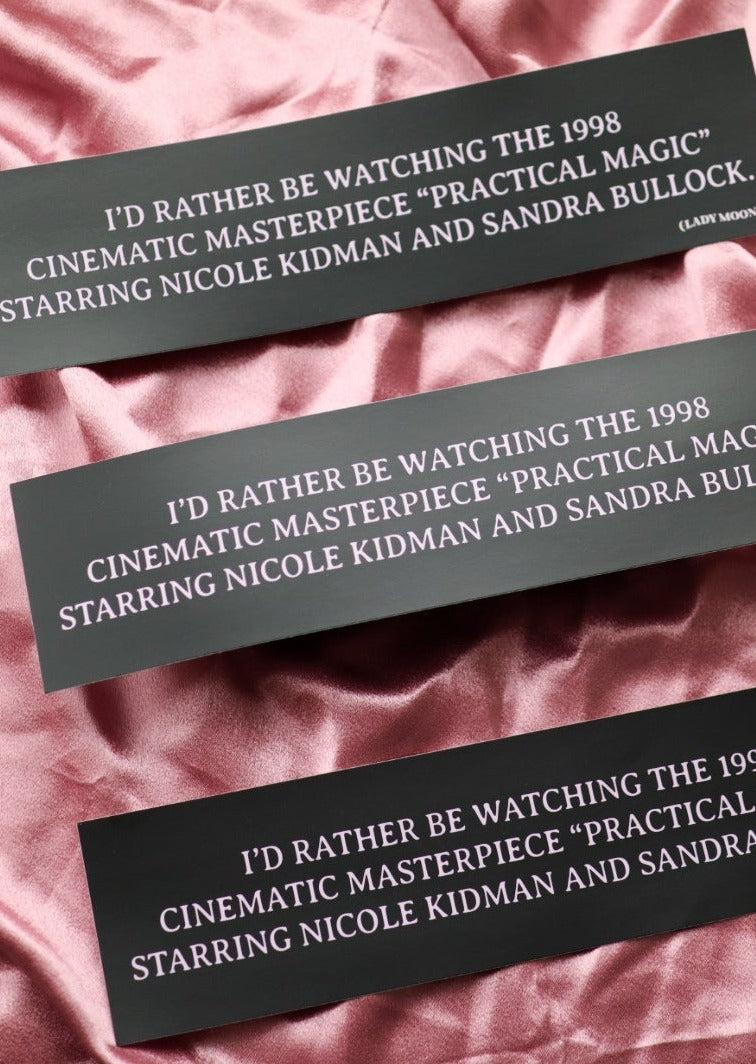 Practical Magic Movie Bumper Sticker