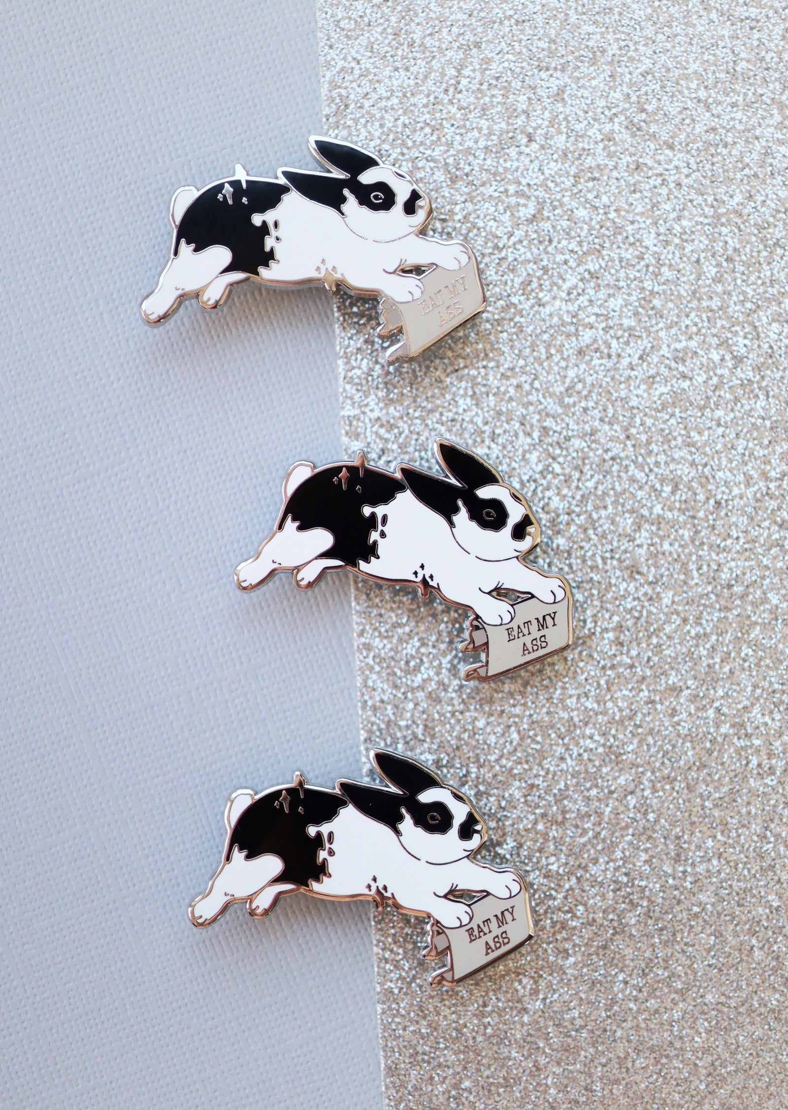 Eat My Ass Bunny Pin